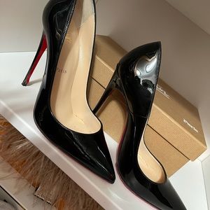 Blk patent leather authentic Christian Louboutin’s